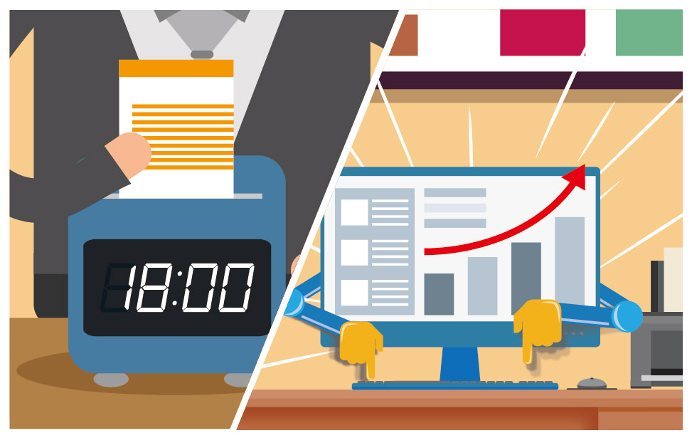 晚上，你下班了，公司的电脑不下班自动帮你工作